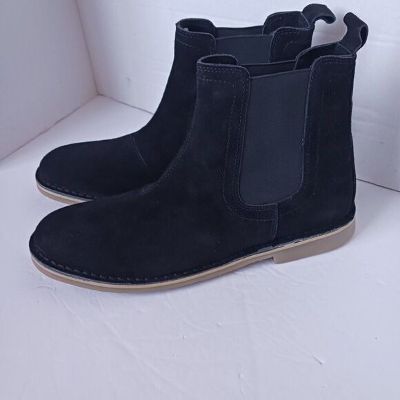 Steve Madden Men's size 9M Chelsea Suede Black Boot - Picture 3 of 9